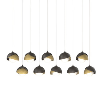 Brooklyn Brooklyn 10-Light Double Shade Pendant in Oil Rubbed Bronze (39|131205-SKT-LONG-14-86-GG0711)