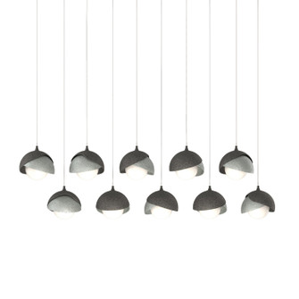 Brooklyn Brooklyn 10-Light Double Shade Pendant in Natural Iron (39|131205-SKT-LONG-20-82-GG0711)