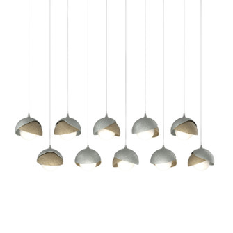 Brooklyn Brooklyn 10-Light Double Shade Pendant in Vintage Platinum (39|131205-SKT-LONG-82-84-GG0711)