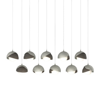 Brooklyn Brooklyn 10-Light Double Shade Pendant in Sterling (39|131205-SKT-LONG-85-07-GG0711)