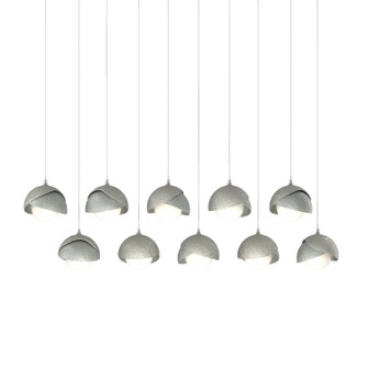 Brooklyn Brooklyn 10-Light Double Shade Pendant in Sterling (39|131205-SKT-LONG-85-82-GG0711)