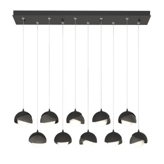 Brooklyn Brooklyn 10-Light Double Shade Pendant in Black (39|131205-SKT-STND-10-20-GG0711)