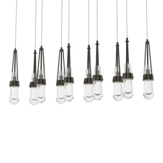 Link Link 10-Light Clear Glass Pendant in Oil Rubbed Bronze (39|131207-SKT-LONG-14-ZM0434)