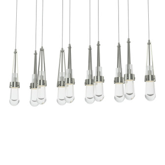Link Link 10-Light Clear Glass Pendant in Sterling (39|131207-SKT-LONG-85-ZM0434)
