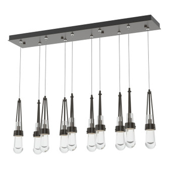 Link Link 10-Light Clear Glass Pendant in Oil Rubbed Bronze (39|131207-SKT-STND-14-ZM0434)