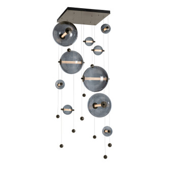 Abacus Abacus 10-Light Square LED Pendant in Oil Rubbed Bronze (39|139051-LED-STND-14-YL0694)