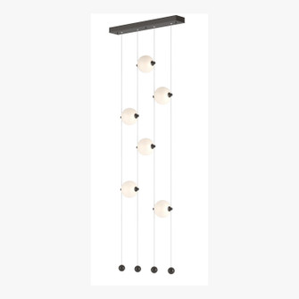 Abacus Abacus 6-Light Ceiling-to-Floor LED Pendant in Oil Rubbed Bronze (39|139055-LED-STND-14-GG0668)