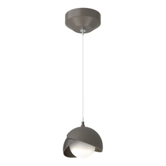 Brooklyn One Light Mini Pendant in Dark Smoke (39|161183-SKT-STND-07-14-GG0711)