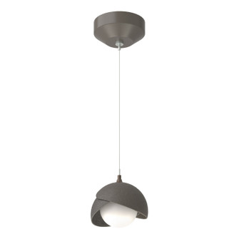 Brooklyn One Light Mini Pendant in Dark Smoke (39|161183-SKT-STND-07-20-GG0711)