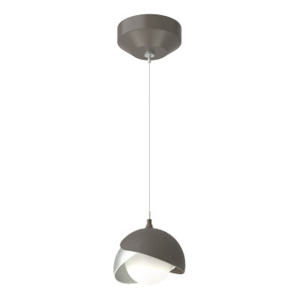 Brooklyn One Light Mini Pendant in Dark Smoke (39|161183-SKT-STND-07-82-GG0711)