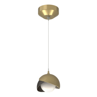 Brooklyn One Light Mini Pendant in Modern Brass (39|161183-SKT-STND-86-14-GG0711)