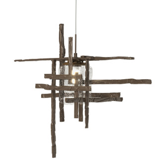 Tura Tura Seeded Glass Low Voltage Mini Pendant in Bronze (39|161184-SKT-STND-05-II0728)
