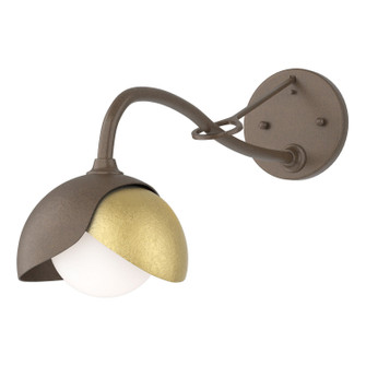 Brooklyn Brooklyn 1-Light Double Shade Long-Arm Sconce in Bronze (39|201377-SKT-05-86-GG0711)