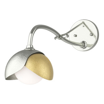 Brooklyn Brooklyn 1-Light Double Shade Long-Arm Sconce in Sterling (39|201377-SKT-85-86-GG0711)