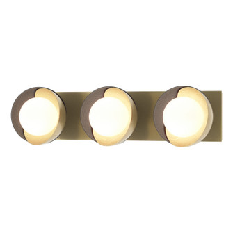 Brooklyn Brooklyn 3-Light Straight Double Shade Bath Sconce in Modern Brass (39|201378-SKT-86-10-GG0711)