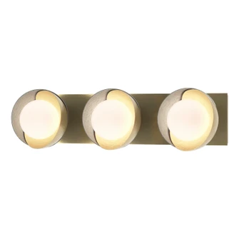 Brooklyn Brooklyn 3-Light Straight Double Shade Bath Sconce in Modern Brass (39|201378-SKT-86-82-GG0711)