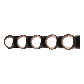 Brooklyn Brooklyn 5-Light Straight Double Shade Bath Sconce in Oil Rubbed Bronze (39|201379-SKT-14-14-GG0711)