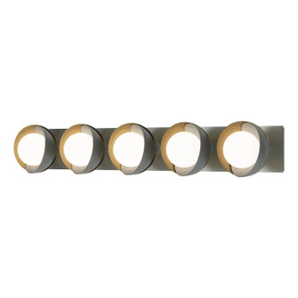 Brooklyn Brooklyn 5-Light Straight Double Shade Bath Sconce in Vintage Platinum (39|201379-SKT-82-86-GG0711)