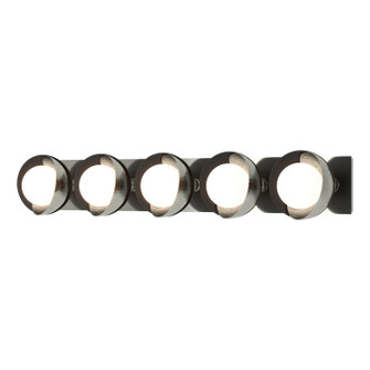 Brooklyn Brooklyn 5-Light Straight Double Shade Bath Sconce in Sterling (39|201379-SKT-85-10-GG0711)