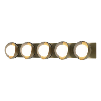 Brooklyn Brooklyn 5-Light Straight Double Shade Bath Sconce in Modern Brass (39|201379-SKT-86-82-GG0711)