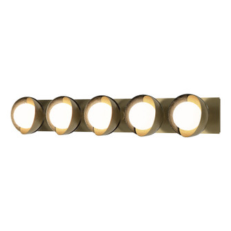 Brooklyn Brooklyn 5-Light Straight Double Shade Bath Sconce in Modern Brass (39|201379-SKT-86-85-GG0711)