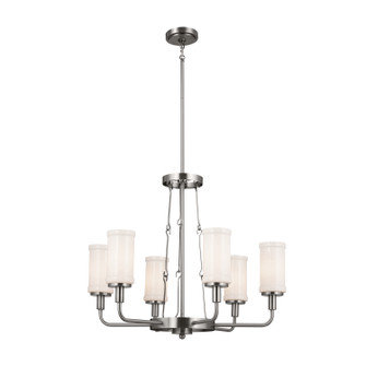 Vetivene Six Light Chandelier in Classic Pewter (12|52451CLP)