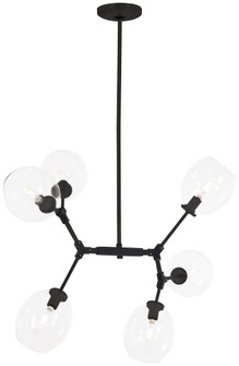 Nexpo Six Light Pendant in Coal Black (42|P1366-66A)