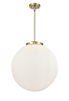 Franklin Restoration Three Light Pendant in Antique Brass (405|221-3S-AB-G201-18)