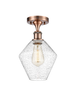 Ballston One Light Semi-Flush Mount in Antique Copper (405|516-1C-AC-G654-8)