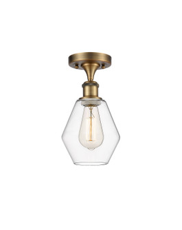 Ballston One Light Semi-Flush Mount in Brushed Brass (405|516-1C-BB-G652-6)