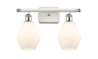 Ballston LED Bath Vanity in White Polished Chrome (405|516-2W-WPC-G651-6-LED)