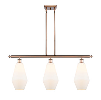 Ballston Three Light Island Pendant in Antique Copper (405|516-3I-AC-G651-7)