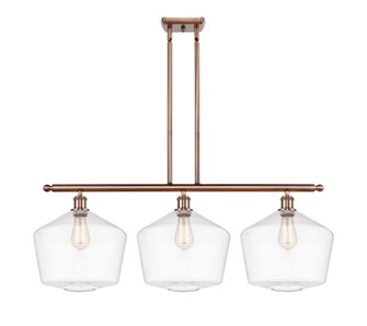 Ballston Three Light Island Pendant in Antique Copper (405|516-3I-AC-G652-12)