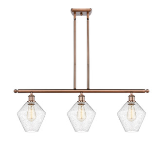 Ballston Three Light Island Pendant in Antique Copper (405|516-3I-AC-G654-8)