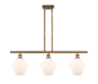 Ballston Three Light Island Pendant in Brushed Brass (405|516-3I-BB-G651-8)