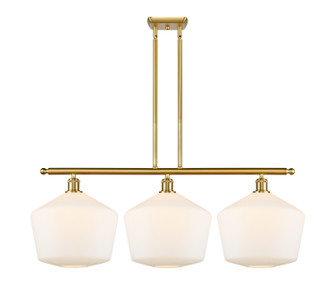 Ballston Three Light Island Pendant in Satin Gold (405|516-3I-SG-G651-12)