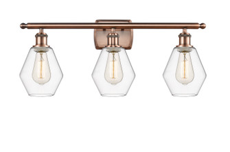 Ballston LED Bath Vanity in Antique Copper (405|516-3W-AC-G652-6-LED)