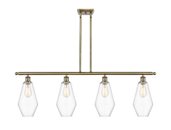 Ballston Four Light Island Pendant in Antique Brass (405|516-4I-AB-G652-7)