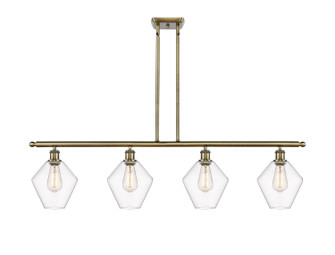 Ballston Four Light Island Pendant in Antique Brass (405|516-4I-AB-G652-8)