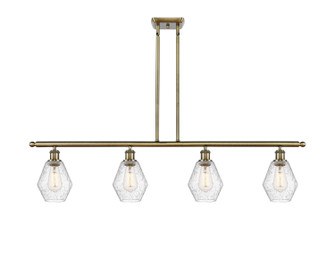 Ballston Four Light Island Pendant in Antique Brass (405|516-4I-AB-G654-6)