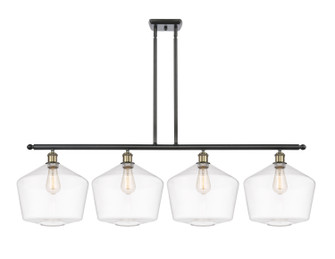 Ballston Four Light Island Pendant in Black Antique Brass (405|516-4I-BAB-G652-12)