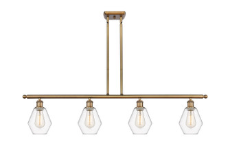 Ballston Four Light Island Pendant in Brushed Brass (405|516-4I-BB-G652-6)