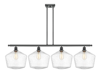 Ballston Four Light Island Pendant in Matte Black (405|516-4I-BK-G654-12)