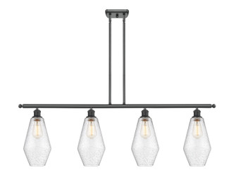 Ballston Four Light Island Pendant in Matte Black (405|516-4I-BK-G654-7)