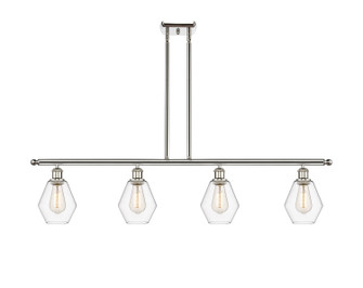 Ballston Four Light Island Pendant in Polished Nickel (405|516-4I-PN-G652-6)