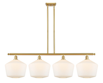 Ballston Four Light Island Pendant in Satin Gold (405|516-4I-SG-G651-12)