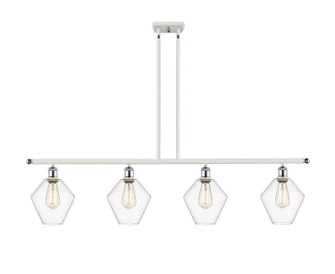 Ballston Four Light Island Pendant in White Polished Chrome (405|516-4I-WPC-G652-8)