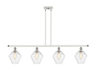 Ballston Four Light Island Pendant in White Polished Chrome (405|516-4I-WPC-G654-8)