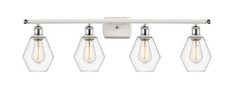 Ballston Four Light Bath Vanity in White Polished Chrome (405|516-4W-WPC-G652-6)