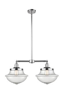Franklin Restoration Two Light Island Pendant in Polished Chrome (405|209-PC-G544)